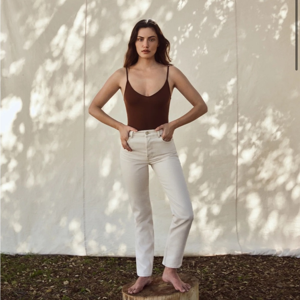 Cynthia High Rise Straight Jeans (Reformation)